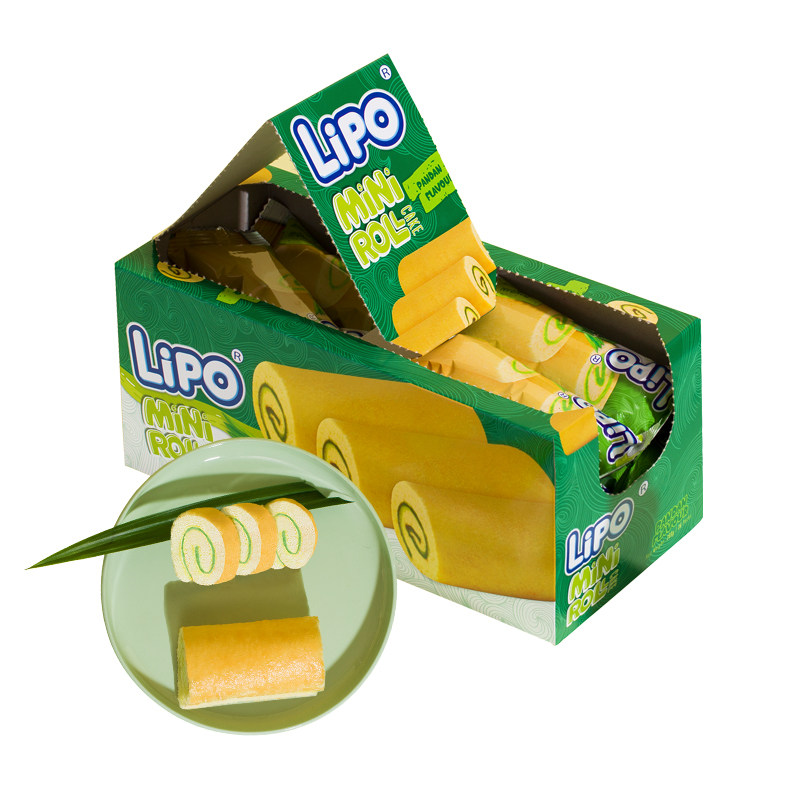 lipo迷你蛋糕卷(香草味)288g越南进口 小零食饼干蛋糕休闲食品
