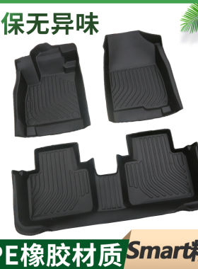 专用奔驰Smart精灵1一号斯玛特精灵3三号精灵5#全包围TPE汽车脚垫