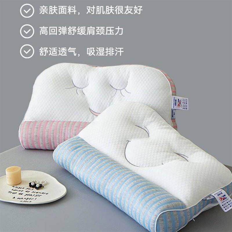 巨优选工厂舒睡零压护颈枕A类亲肤情侣安睡N枕头睡觉专用成人枕芯