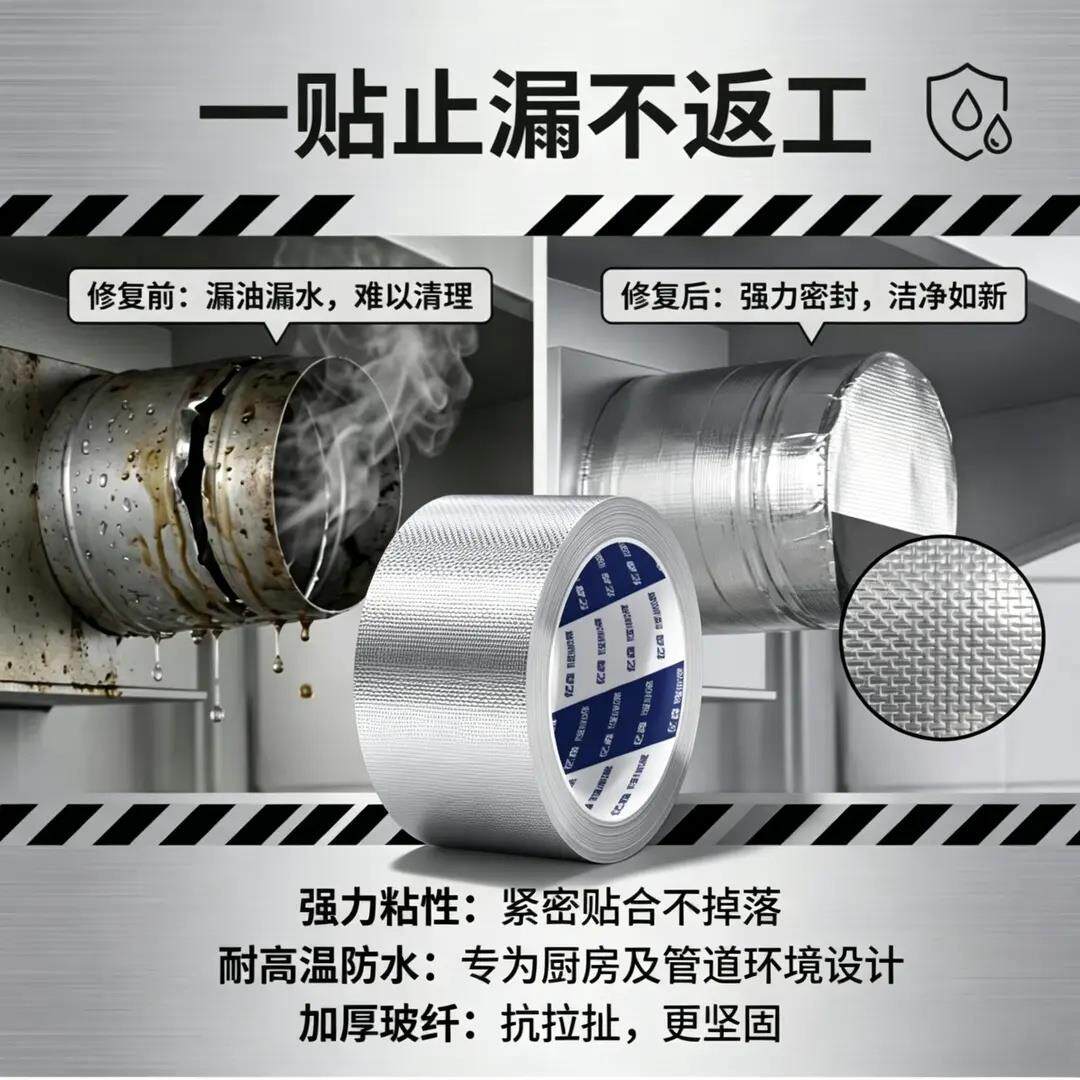 加防厚防水自粘铝房箔纸耐EGN高温厨防墙贴美缝贴窗台防潮防油霉