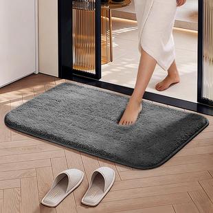 浴室地垫吸水防滑垫家用化妆室毛绒脚垫厕所门口地毯卫浴专用垫子