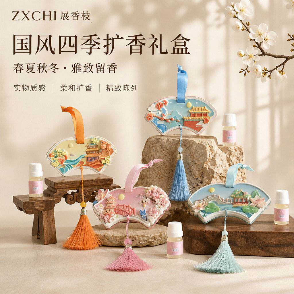 衣柜香薰片持久留香衣服家用室内卧室香包车载衣物香氛卡片挂件F
