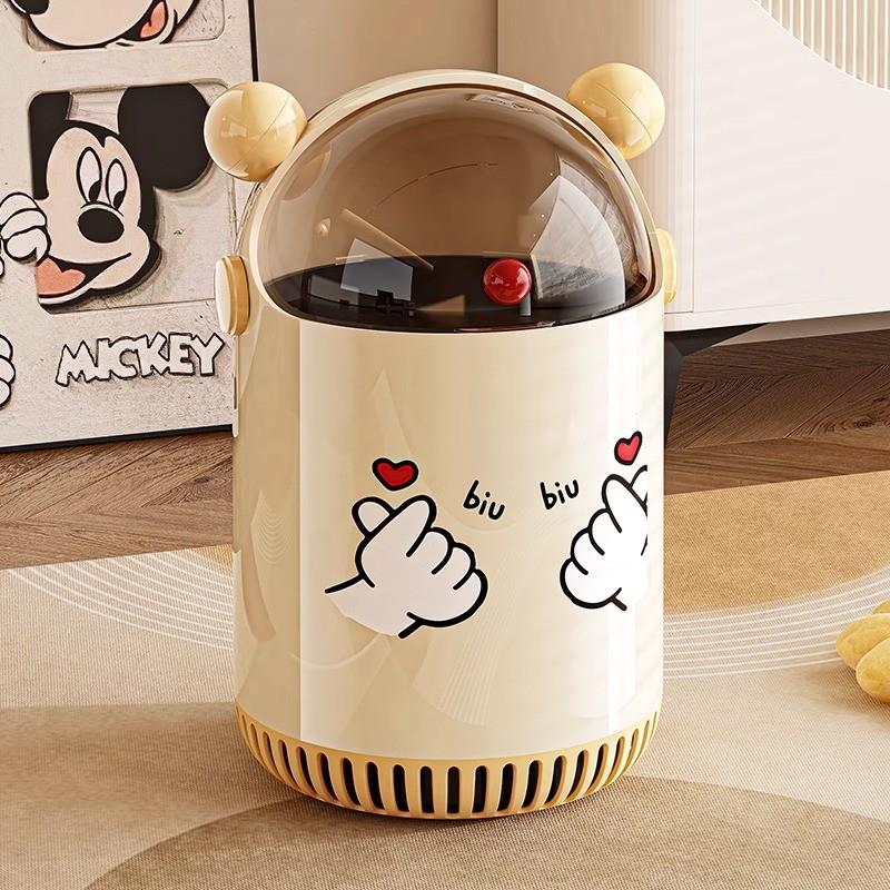 可爱垃圾桶客厅家用2025新款卫生间厕所卧室高颜值翻盖大容量带盖