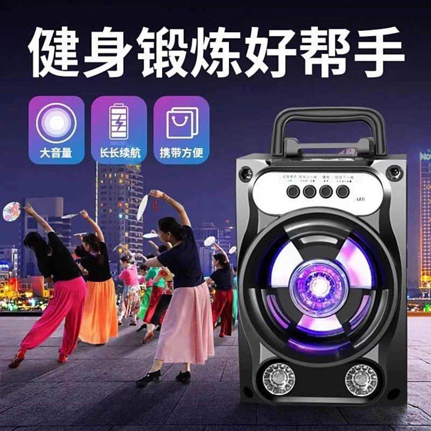 2025新款蓝牙音响无线便携低音炮龙营百货音箱话筒一体k歌神器