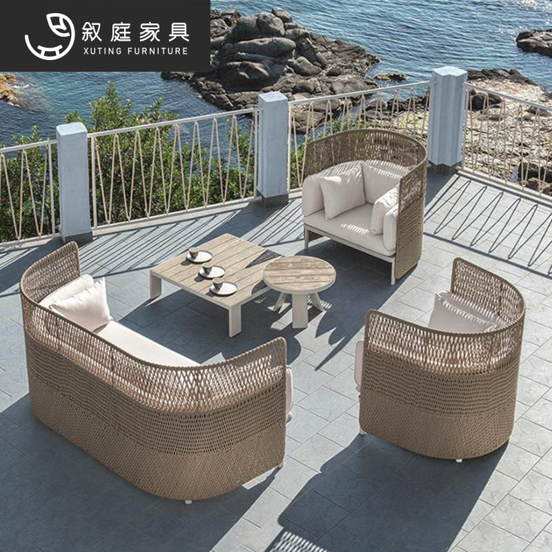 户外沙发别墅花园露台休闲沙发椅室内外家具组合北欧编藤滕艺沙发,住宅家具,户外沙发,淘宝优惠券,粉丝福利购,淘宝优惠卷