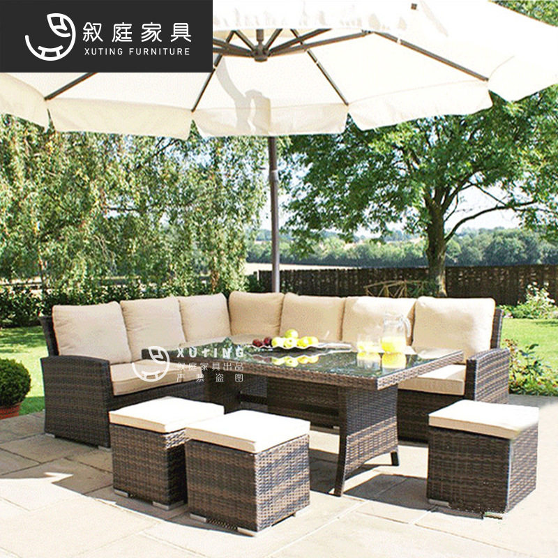 户外沙发庭院露台室外阳光房防晒防水花园民宿休闲藤编组合藤沙发,住宅家具,户外沙发,淘宝优惠券,粉丝福利购,淘宝优惠卷