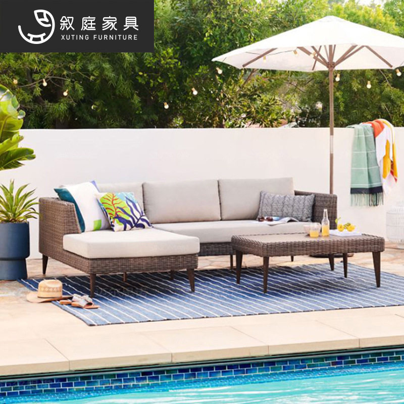 户外沙发庭院别墅区藤沙发休闲椅子室外阳台露台简约编藤酒店家具,住宅家具,户外沙发,淘宝优惠券,粉丝福利购,淘宝优惠卷