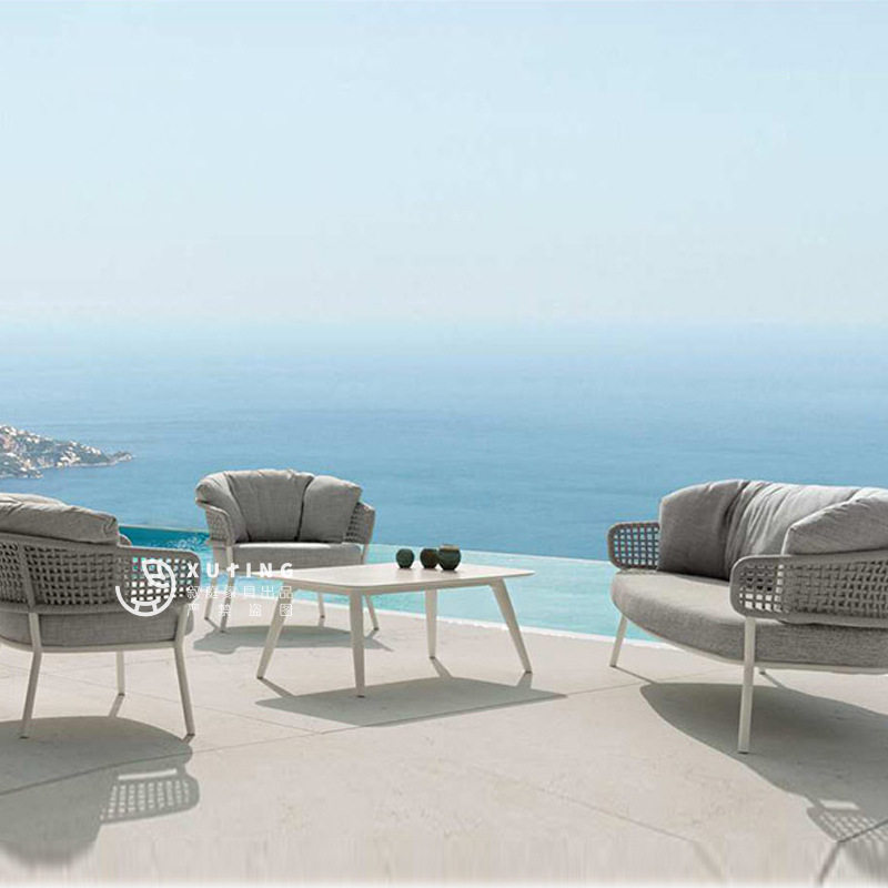 户外桌椅庭院室外藤椅组合别墅样板间阁楼轻奢风露天花园休闲家具,住宅家具,户外沙发,淘宝优惠券,粉丝福利购,淘宝优惠卷