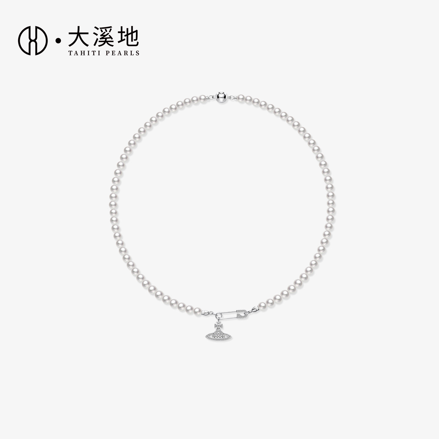 大溪地淡水珍珠项链S925银