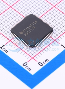 模数转换芯片ADC ADS1174IPAPT HTQFP-64 TI/德州 电子元器件配单