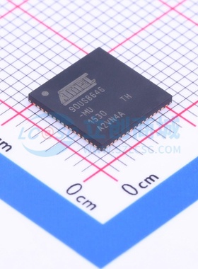 单片机(MCU/MPU/SOC) AT90USB646-MUR QFN-64 MICROCHIP(美国微芯