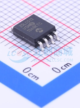EEPROM 25LC512-I/SM SOIJ-8-5.28mm MICROCHIP(美国微芯) 元器件