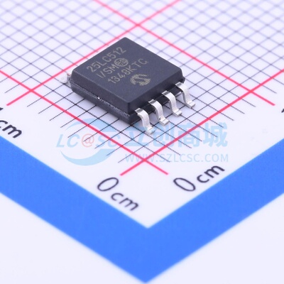 EEPROM 25LC512-I/SM SOIJ-8-5.28mm MICROCHIP(美国微芯) 元器件