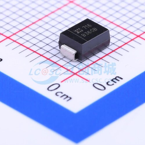 肖特基二极管 B360B-13-F DO-214AA DIODES(美台) 电子元器件配单