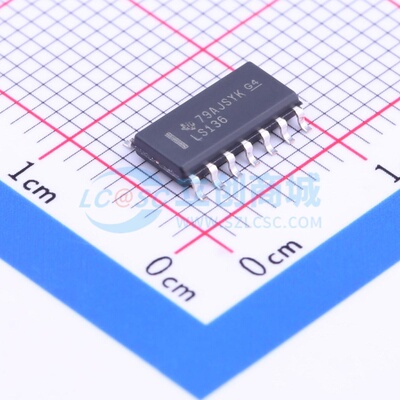 逻辑门 SN74LS136DR SOIC-14 TI/德州 电子元器件配单原装正品