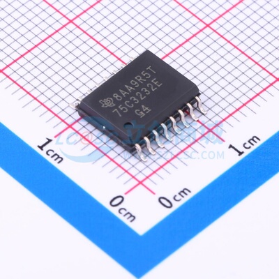 RS232芯片 SN75C3232EDWR SOIC-16 TI/德州 电子元件配单原装正品