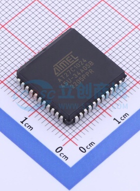 EEPROM AT27C1024-45JU PLCC-44(16.6x16.6) MICROCHIP(美国微芯)