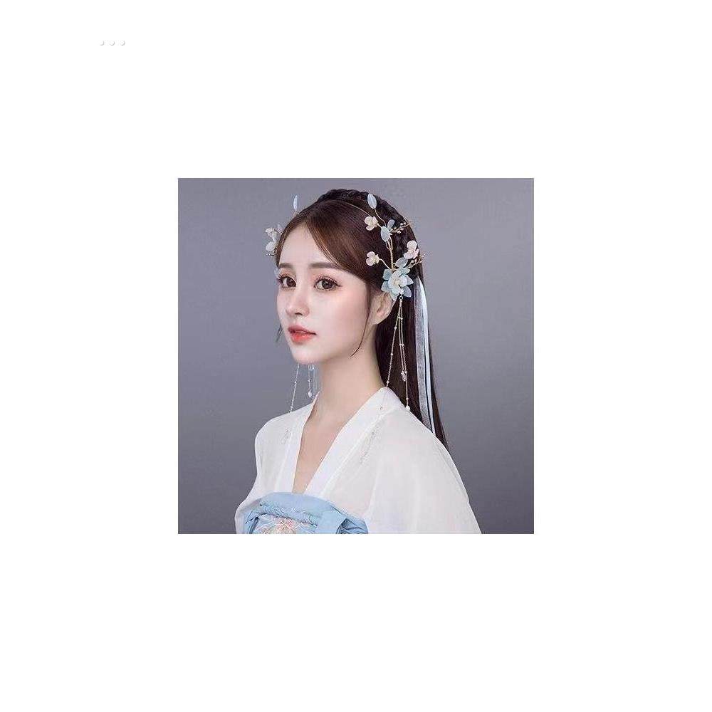 汉服头饰超仙少女流苏发簪全套古风饰品步摇簪子插梳古装发饰套装