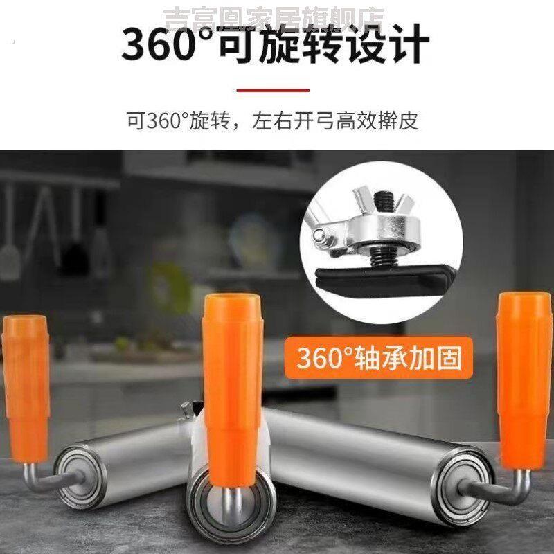 擀面棍滚轴304不锈钢擀面棍家用擀赶面棍家用大号滚轴擀面擀皮擀