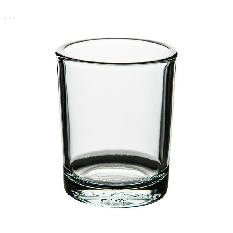 二两半白酒杯玻璃套装家用一口小酒杯一两防摔钢化杯啤酒杯子水杯