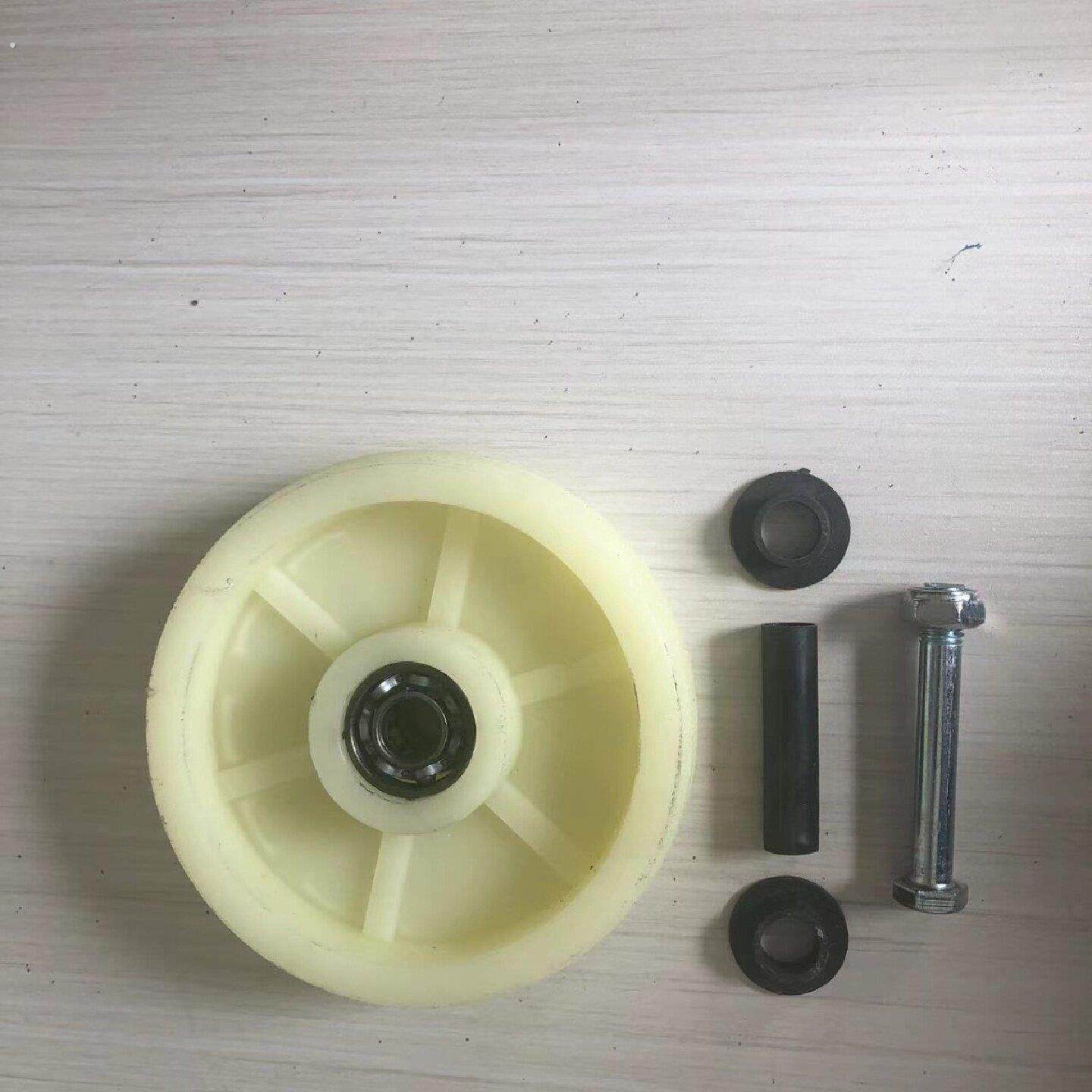 6寸脚手架轮子8寸重型加长丝杆刹车轮子仓库可升降调节杆脚轮