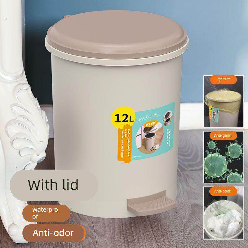 大号垃圾桶脚踏式创意化妆室客厅卧室厨房家用带盖子厕所垃圾筒