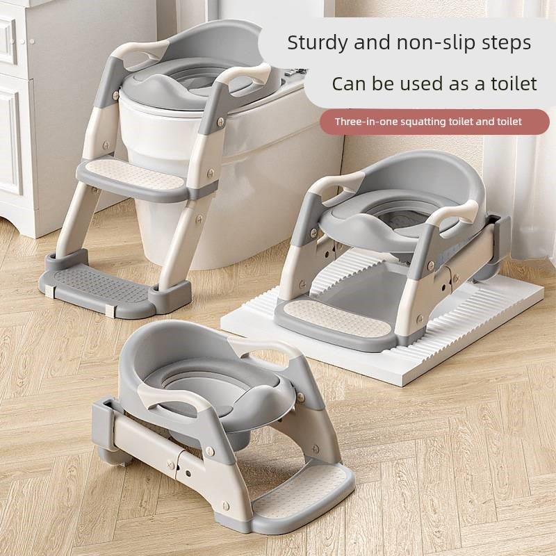 新款升级二合一阶梯宝宝坐便器稳固自主如厕儿童坐便梯蹲厕马桶梯