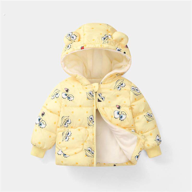 婴儿羽绒服冬季0一1周2岁3儿童4小男孩棉衣5加绒6个月7女宝宝外套