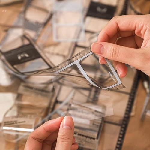 胶片框框收集素材纸镂空仿真胶片边框复古手帐打底拼贴素材纸