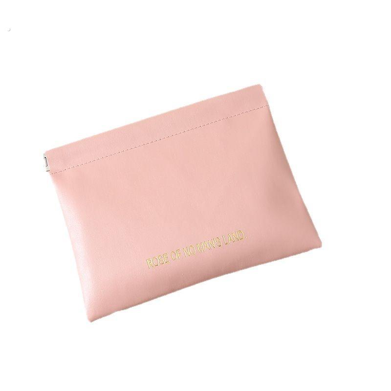 轻便弹片数据线耳机收纳包自动闭合零钱包迷你便携女化妆包整理袋