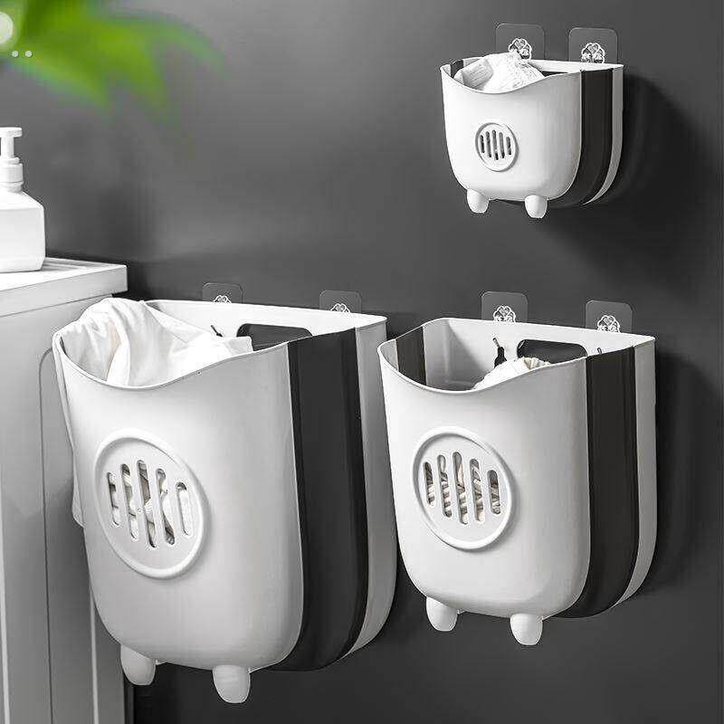 卫生间浴室挂墙可折叠脏衣篓放装衣服的篮子收纳筐洗衣篮家用壁挂