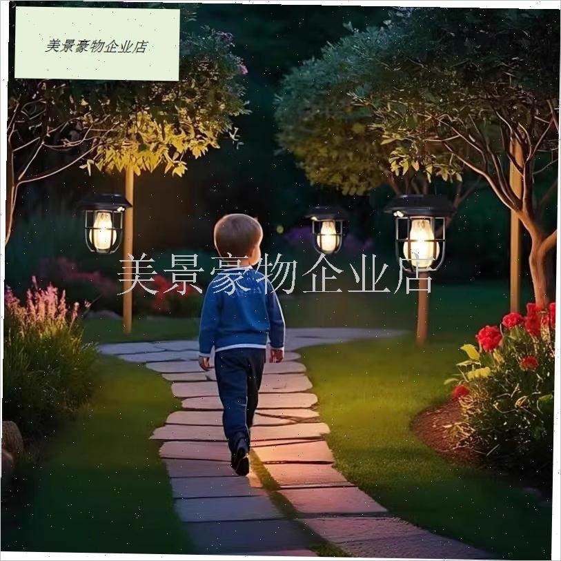 太阳能挂树灯防水照明灯户外灯庭院人体自动感应灯花.园阳台灯小.