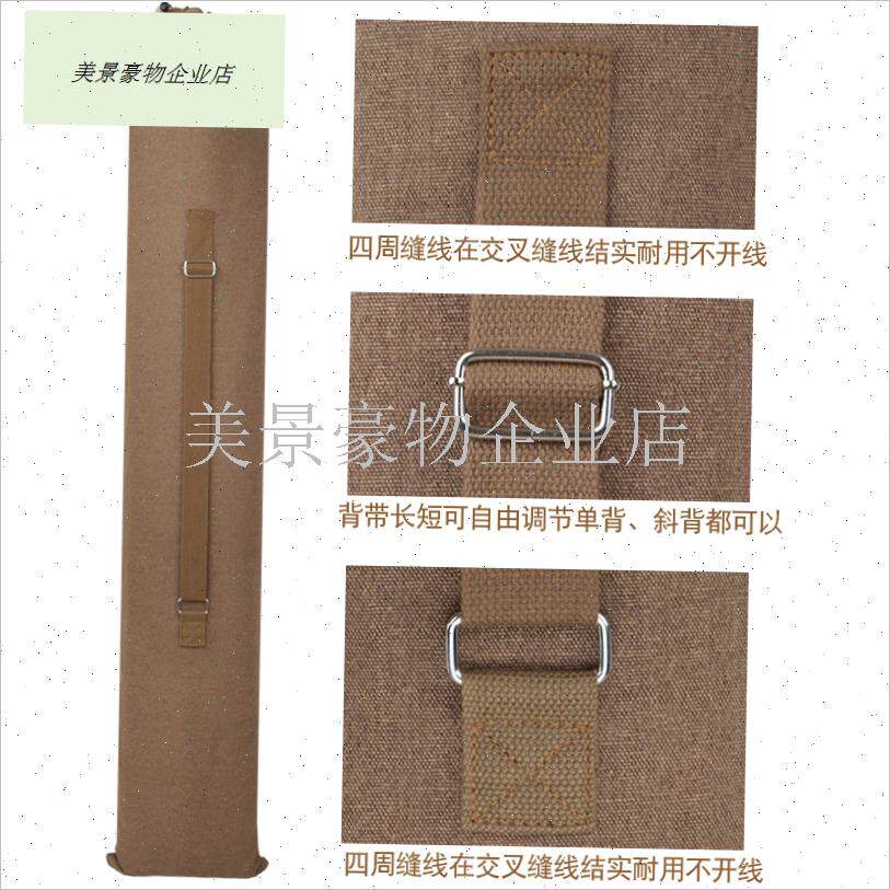 鱼竿包轻便型杆包钓鱼伞包帆z布鱼包渔具收纳包鱼竿袋路亚竿包便.