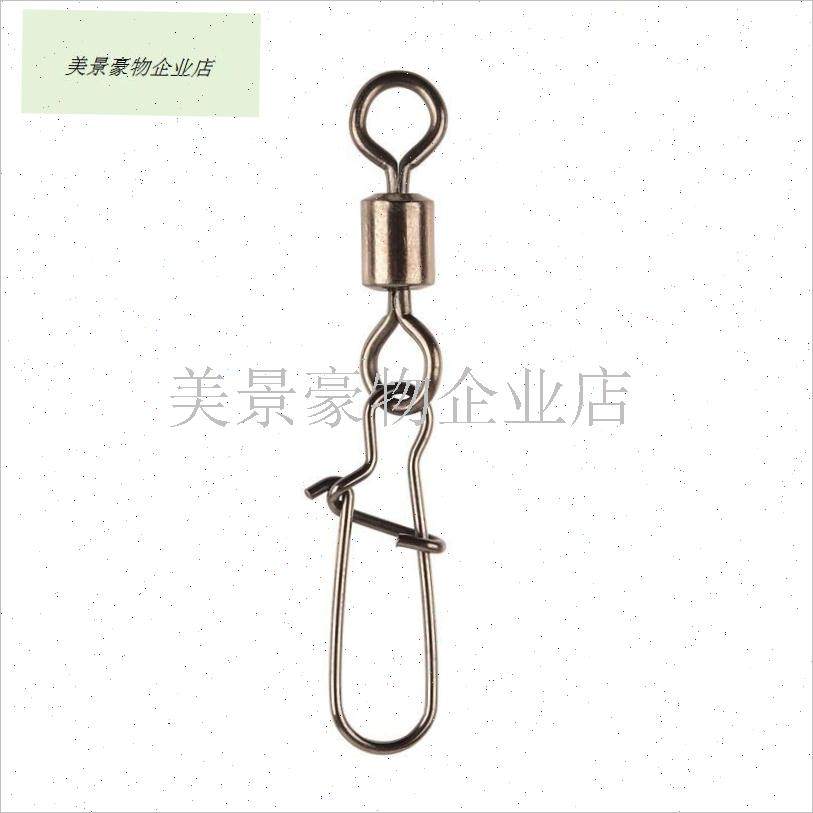 八字环强拉力路亚别针旋转快速开口钓鱼8字P环连接器渔具用品大.