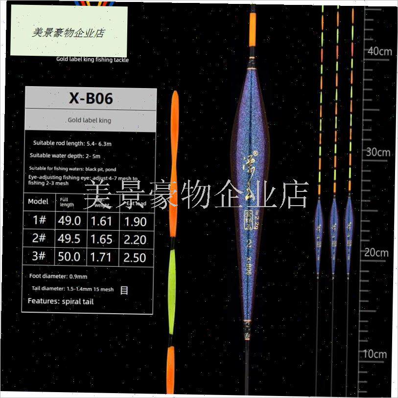 特价金标王钓g具 漂王X-B0纳米鱼漂旋转扁尾黑坑池塘鲫鱼鲤鱼浮.