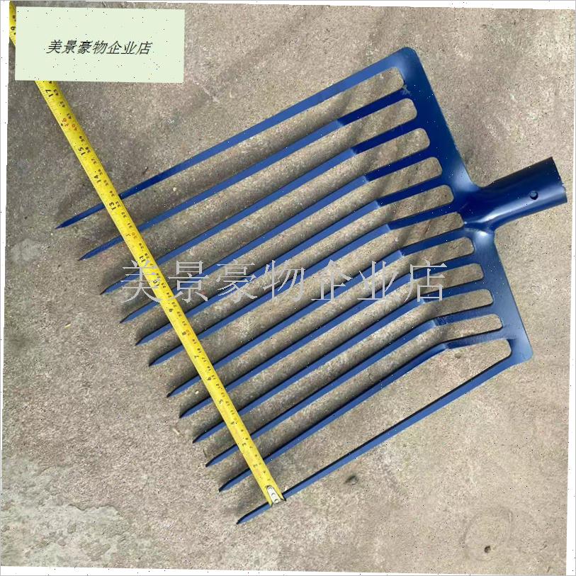 牛粪叉子农具大码草叉牛场煤叉玉米秸秆草料叉子农用Z钢叉齿四实.