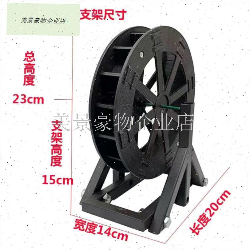 水轮水车转轮鱼j缸假山流水造景室内户外喷泉风车摆件家用庭院装.