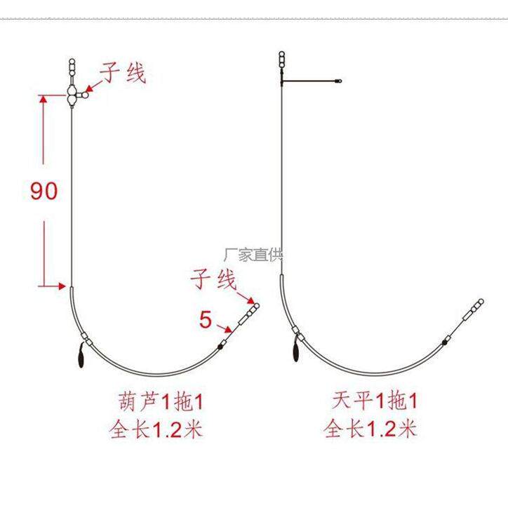 夜光中通天平钓组配件沉