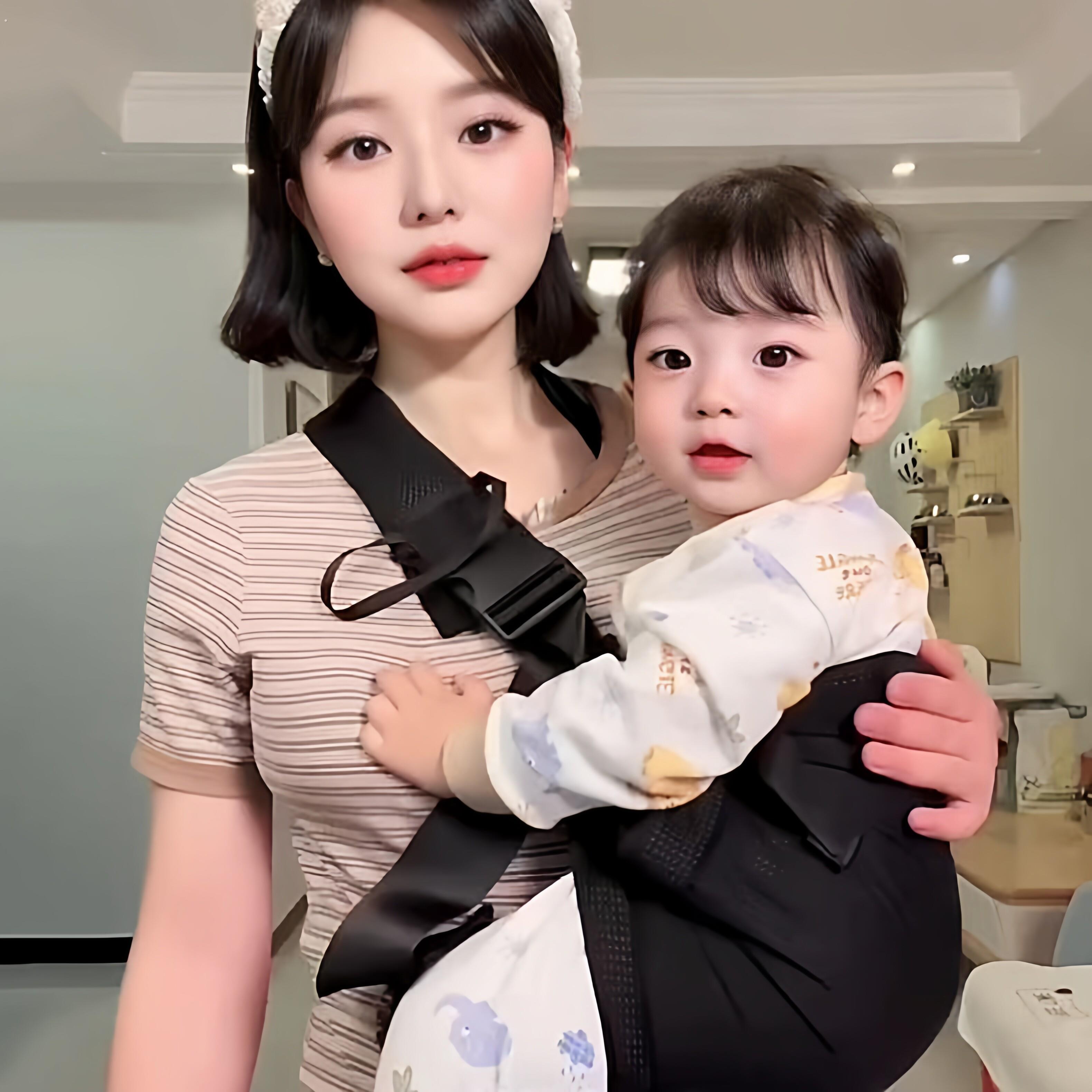 抱娃神器解放双手背带新生婴儿外出前抱式背娃宝宝幼儿横抱小孩子