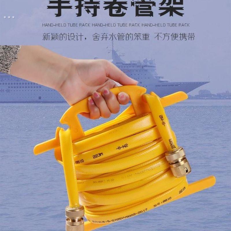 收管盘轮收管神器高压水管收卷器卷水带神器便捷式简易收纳层架洗