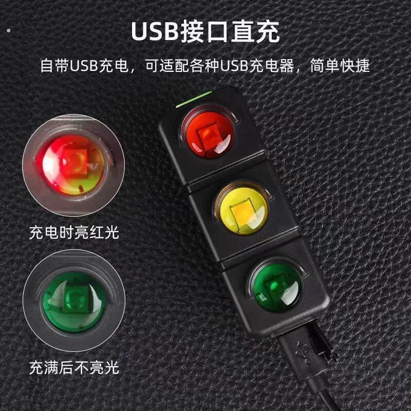 车载红绿灯同步器自行车灯充电红绿灯尾灯夜骑警示灯山地车单车载