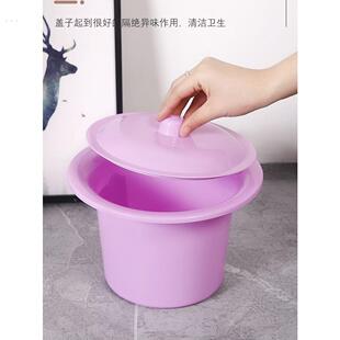 尿桶家用卧室小便防臭痰盂带盖子尿盆女大人女士用的便壶夜壶老人