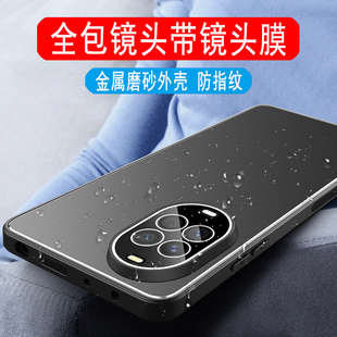 适用于华为nova14活力版手机壳金属男磨砂壳TYR-AL00外壳保护套高端镜头全包一体带镜片膜软边硅胶壳防摔商务
