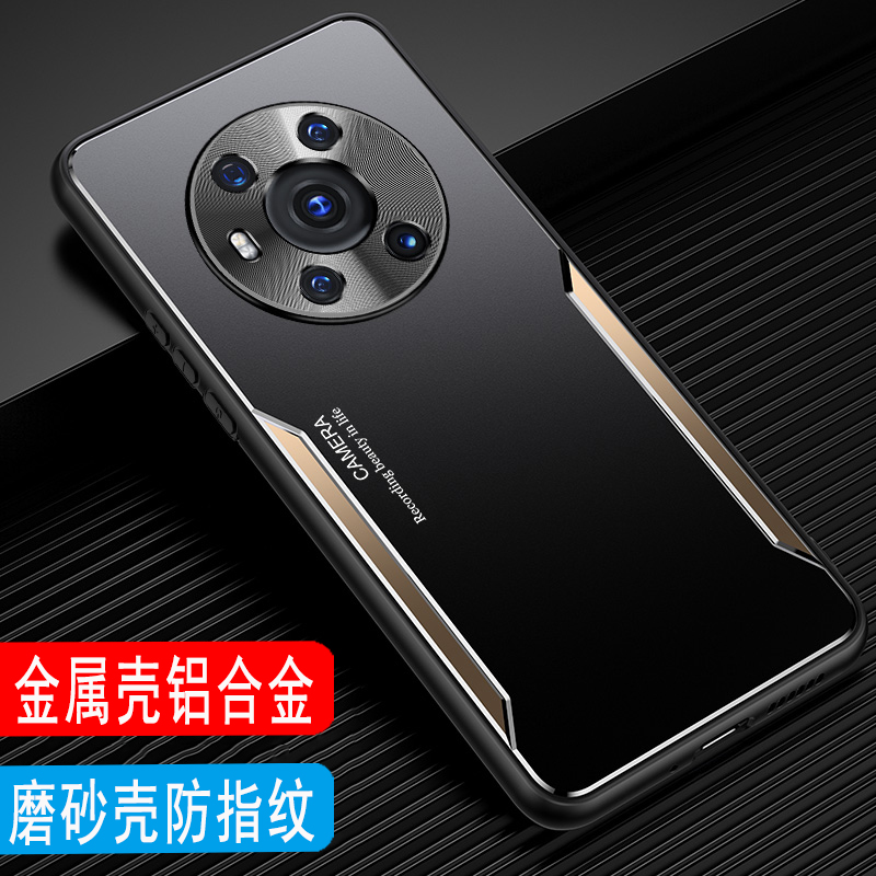 荣耀magic3金属磨砂手机壳外壳男