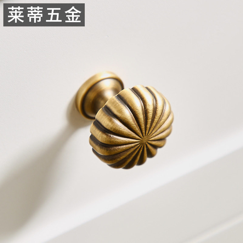 黄铜南瓜黄古铜色衣柜门拉手橱柜现代小轻抽屉单孔酒柜简约奢把手,基础建材,小拉手,淘宝优惠券,粉丝福利购,淘宝优惠卷