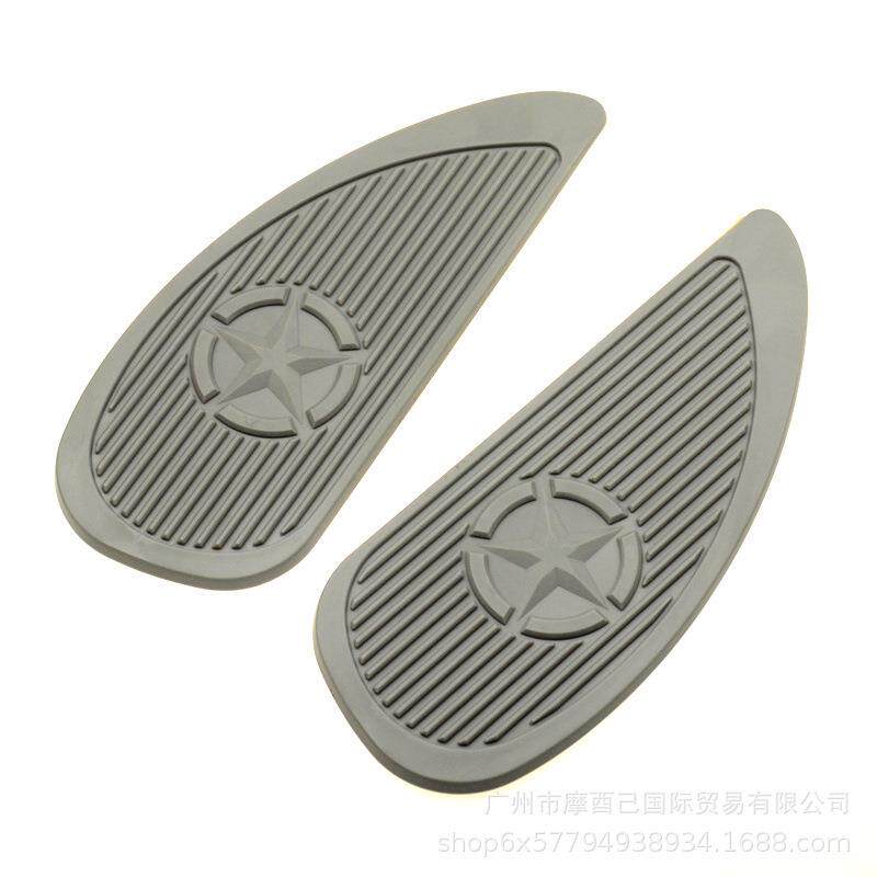 轻骑游侠狒狒复古摩托车改装油箱装饰胶贴胶油箱贴皮橡胶皮护板