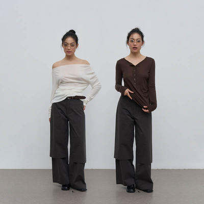 Rebornique假两件长裤