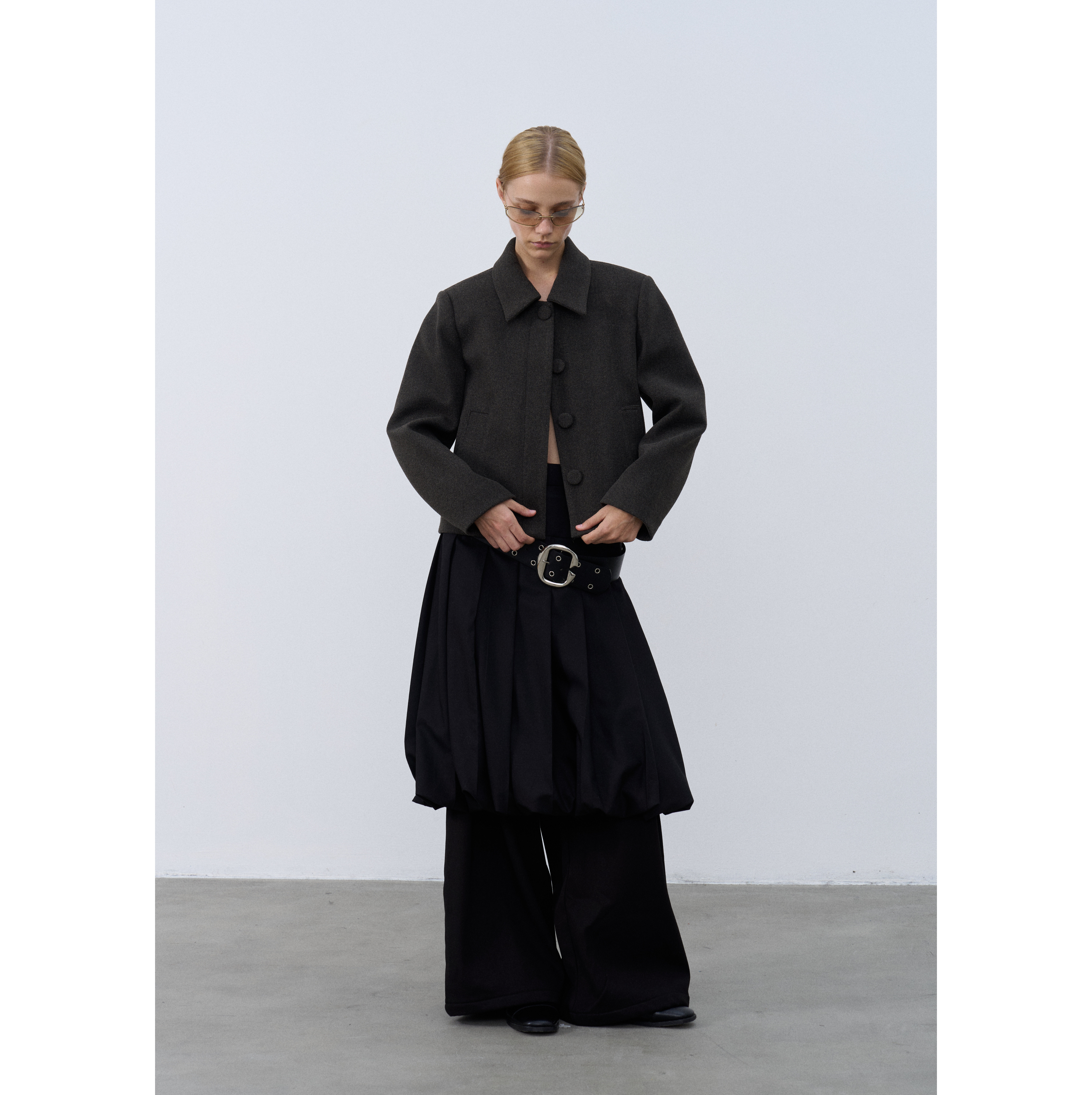 Rebornique 韩系宽松高级感短款毛呢外套 老钱风简约休闲短上衣女,女装/女士精品,短外套,淘宝优惠券,粉丝福利购,淘宝优惠卷