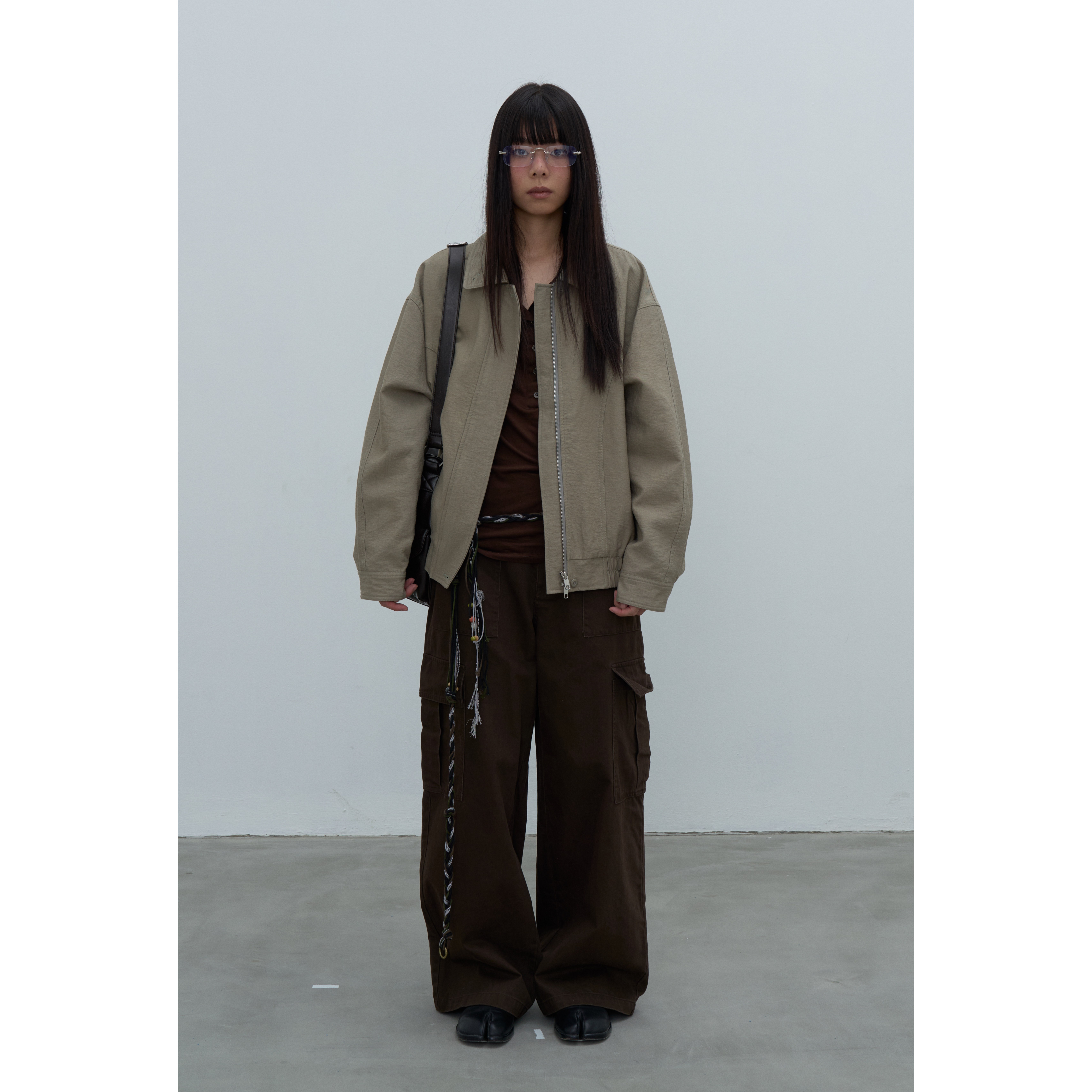 Rebornique 2025秋冬水洗做旧感纯棉多口袋显瘦直筒工装裤长裤女,女装/女士精品,休闲裤,淘宝优惠券,粉丝福利购,淘宝优惠卷