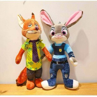 兔朱迪狐尼克Zootopia疯狂动物城2毛绒玩具兔子狐狸甜蜜cp玩偶